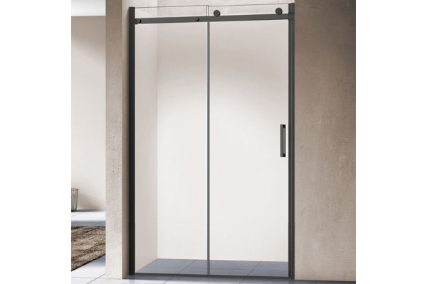 Душевая дверь Vincea ComoVPS-1C120CLB 120x195 профиль чёрный, стекло прозрачное, раздвижная