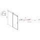 Душевая дверь Vincea ComoVPS-1C120CLB 120x195 профиль чёрный, стекло прозрачное, раздвижная