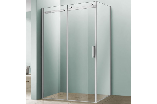 Душевой уголок Vincea Como VSR-1C8015CL 150х80х195 профиль хром, стекло прозрачное, прямоугольный, двери раздвижные