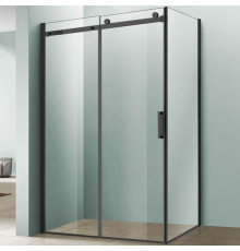 Душевой уголок Vincea Como VSR-1C9012CLB 120х90х195 профиль чёрный, стекло прозрачное, прямоугольный, двери раздвижные