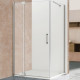 Душевой уголок Vincea Extra VSR-1E901010CL 100х100х200 профиль хром, стекло прозрачное, прямоугольный, двери распашные