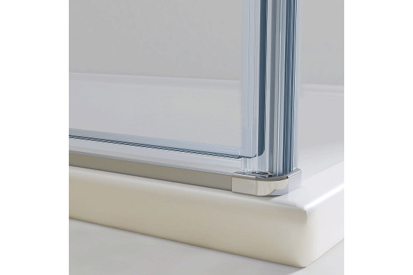 Душевой уголок Vincea Extra VSR-1E901010CL 100х100х200 профиль хром, стекло прозрачное, прямоугольный, двери распашные