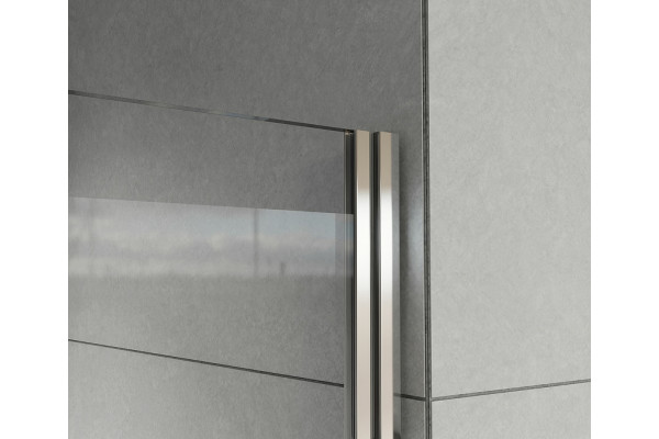 Душевая дверь Vincea Flex VDP-1F900CL 90х200 профиль хром, стекло прозрачное, распашная