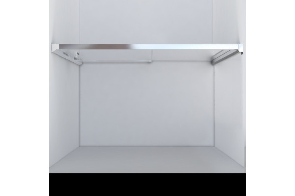 Душевая дверь Vincea Lugano VDS-1L140CL-1 140x195 профиль хром, стекло прозрачное, раздвижная