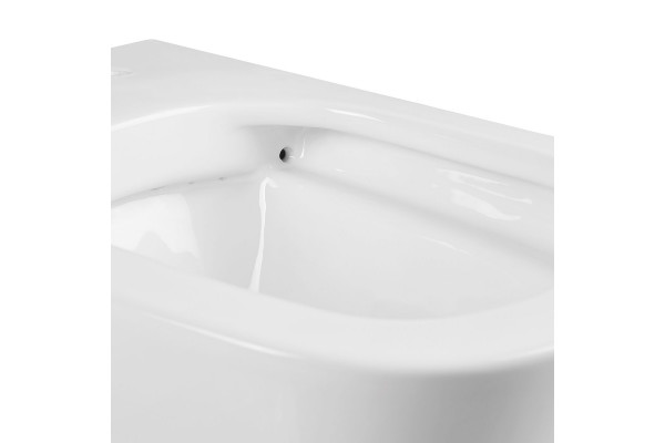 Унитаз Vincea Arco Rimless VT1-36 подвесной с сиденьем Микролифт, белый, овальный, 37x54.5 см