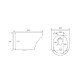 Унитаз Vincea Edge-M Rimless VT1-37 подвесной с сиденьем Микролифт, белый, овальный, 36.5x55.5 см