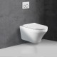 Унитаз Vincea Edge-M Rimless VT1-37 подвесной с сиденьем Микролифт, белый, овальный, 36.5x55.5 см
