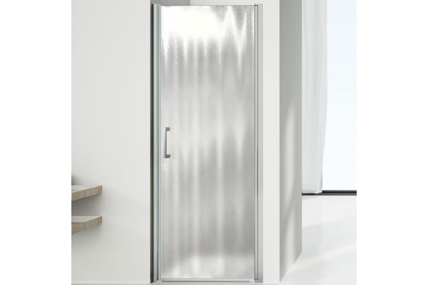 Душевая дверь Vincea Orta VPP-1O800CH-L 80x190 профиль хром, стекло рифленое, распашная, левая