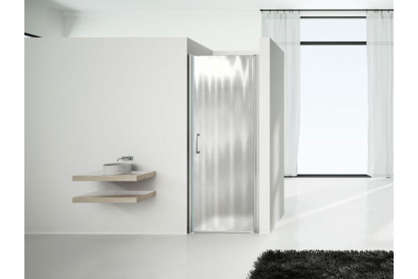 Душевая дверь Vincea Orta VPP-1O800CH-L 80x190 профиль хром, стекло рифленое, распашная, левая