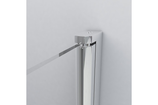 Душевая дверь Vincea Orta VPP-1O800CH-L 80x190 профиль хром, стекло рифленое, распашная, левая