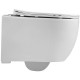 Унитаз Vincea Evo Rimless VT1-34S подвесной с сиденьем Микролифт, белый, овальный, 37x49 см