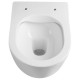 Унитаз Vincea Evo Rimless VT1-34S подвесной с сиденьем Микролифт, белый, овальный, 37x49 см