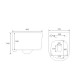 Унитаз Vincea Evo Rimless VT1-34S подвесной с сиденьем Микролифт, белый, овальный, 37x49 см