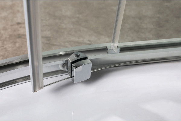 Душевой уголок Vincea Scala VSQ-2SC900CL 90х90х190 профиль хром, стекло прозрачное, четверть круга, двери раздвижные