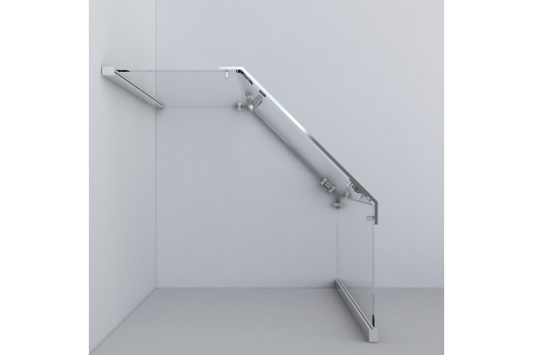 Душевой уголок Vincea Stresa VSP-1S100CLB 100x100х195 профиль чёрный, стекло прозрачное, двери распашные