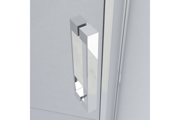 Душевой уголок Vincea Stresa VSP-1S100CLB 100x100х195 профиль чёрный, стекло прозрачное, двери распашные