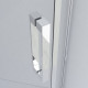 Душевой уголок Vincea Stresa VSP-1S100CLB 100x100х195 профиль чёрный, стекло прозрачное, двери распашные
