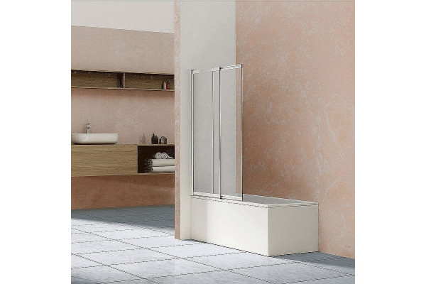 Шторка на ванну Vincea VSB VSB-1E100CL 100х145 профиль хром, стекло прозрачное, распашная