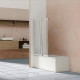 Шторка на ванну Vincea VSB VSB-1E100CL 100х145 профиль хром, стекло прозрачное, распашная