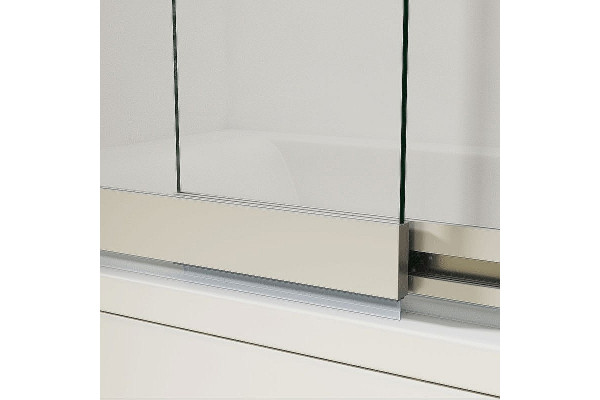 Шторка на ванну Vincea VSB VSB-1E100CL 100х145 профиль хром, стекло прозрачное, распашная