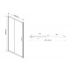 Душевая дверь Vincea Garda VDS-1G100CL 100x190 профиль хром, стекло прозрачное, раздвижная