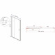 Душевая дверь Vincea Garda VDS-1G105CL 105x190 профиль хром, стекло прозрачное, раздвижная