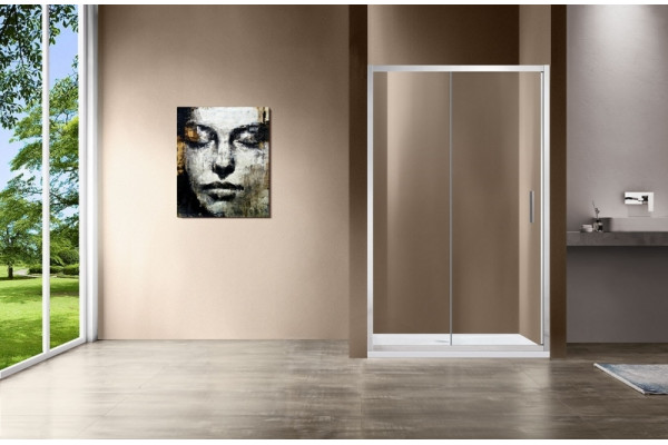 Душевая дверь Vincea Garda VDS-1G115CL 115x190 профиль хром, стекло прозрачное, раздвижная