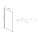 Душевая дверь Vincea Garda VDS-1G120CH 120x190 профиль хром, стекло рифленое, раздвижная
