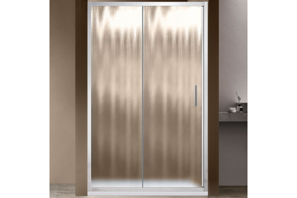 Душевая дверь Vincea Garda VDS-1G130CH 130x190 профиль хром, стекло рифленое, раздвижная