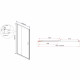 Душевая дверь Vincea Garda VDS-1G135CH 135x190 профиль хром, стекло рифленое, раздвижная