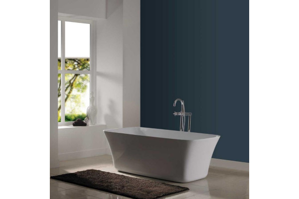 Ванна акриловая Vincea VBT-216, 160 x 75 x 55 см, слив-перелив в комплекте, белый, прямоугольная, отдельностоящая