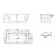 Ванна акриловая Vincea VBT-301-1500 R, 150 x 78 x 60 см, слив-перелив в комплекте, белый, прямоугольная, объем 310 л.