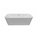 Ванна акриловая Vincea 170 x 80 x 58 см, слив-перелив в комплекте, белый, VBT-401-1700, прямоугольная, объем 310 л.