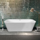 Ванна акриловая Vincea 170 x 80 x 58 см, слив-перелив в комплекте, белый, VBT-401-1700, прямоугольная, объем 310 л.