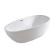 Ванна акриловая Vincea 170 x 80 x 60 см, слив-перелив в комплекте, белый, VBT-422-1700, овальная, отдельностоящая