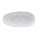 Ванна акриловая Vincea 170 x 80 x 60 см, слив-перелив в комплекте, белый, VBT-422-1700, овальная, отдельностоящая