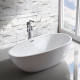 Ванна акриловая Vincea 170 x 80 x 60 см, слив-перелив в комплекте, белый, VBT-422-1700, овальная, отдельностоящая