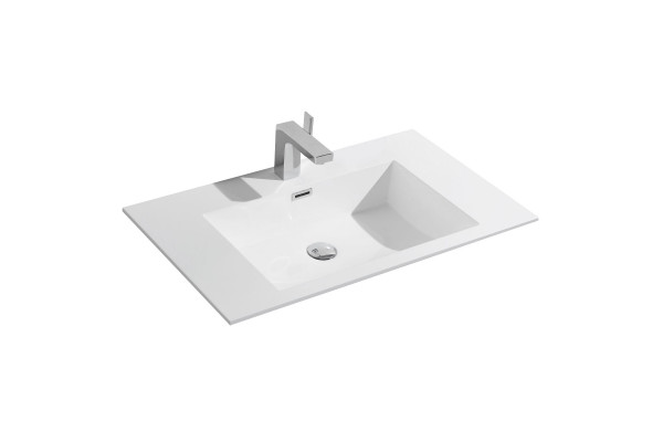 Мебельная раковина Vincea Chiara/Luka 80 VCB-13800W Белая прямоугольная, цвет белый