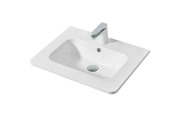 Мебельная раковина Vincea Alba 60 VCB-1A600W Белая прямоугольная, цвет белый