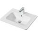 Мебельная раковина Vincea Alba 60 VCB-1A600W Белая прямоугольная, цвет белый