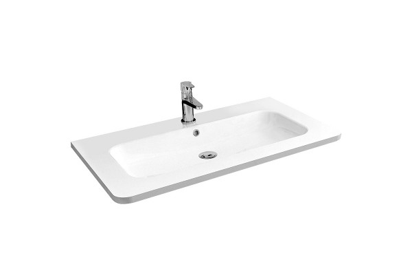 Мебельная раковина Vincea 80 VCB-1RA800W Белая прямоугольная, цвет белый
