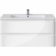 Тумба для комплекта Vincea Alba VMC-1A100LW подвесная L.White с ящиками, глянцевая