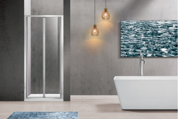 Душевая дверь Vincea Garda VDB-1G800CL 80x190 профиль хром, стекло прозрачное, складная