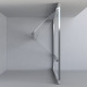 Душевая дверь Vincea Garda VDB-1G800CL 80x190 профиль хром, стекло прозрачное, складная