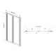 Душевая дверь Vincea Garda VDB-1G800CL 80x190 профиль хром, стекло прозрачное, складная