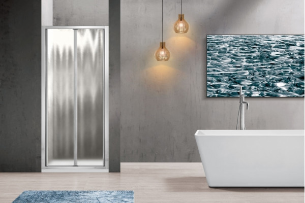 Душевая дверь Vincea Garda VDB-1G800CH 80x190 профиль хром, стекло рифленое, складная