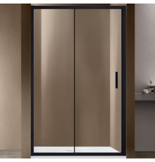 Душевая дверь Vincea Garda VDS-1G120CLB 120x190 профиль черный, стекло прозрачное, раздвижная
