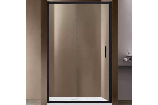 Душевая дверь Vincea Garda VDS-1G120CLB 120x190 профиль черный, стекло прозрачное, раздвижная