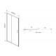 Душевая дверь Vincea Garda VDS-1G140CLB 140x190 профиль черный, стекло прозрачное, раздвижная