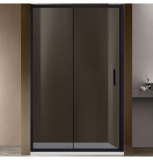 Душевая дверь Vincea Garda VDS-1G120CGB 120x190 профиль черный, стекло тонированное, раздвижная